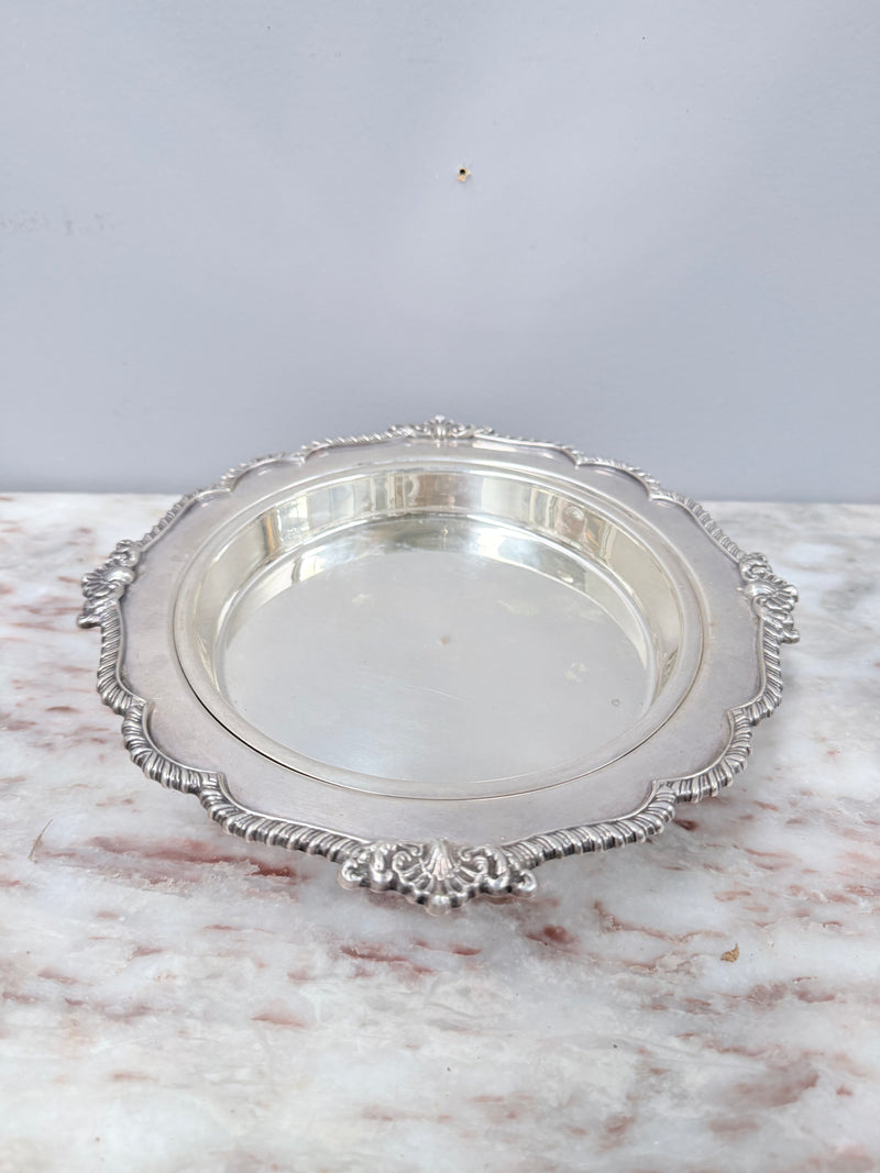 Quality "Harrison Brothers" Silver Plated Muffin / Warming Dish & Cover