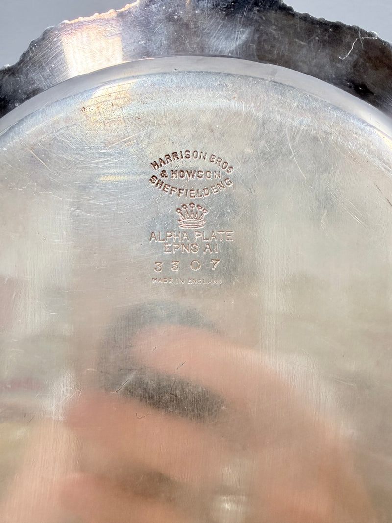 Quality "Harrison Brothers" Silver Plated Muffin / Warming Dish & Cover