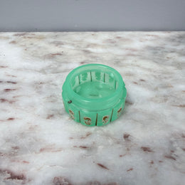 Art Deco Uranium Glass Salt Bowl