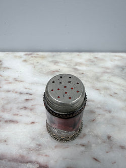 Edwardian Flash Ruby Cut Glass Salt shaker | Antique & Vintage | Moonee Ponds Antiques | Australia Wide Delivery