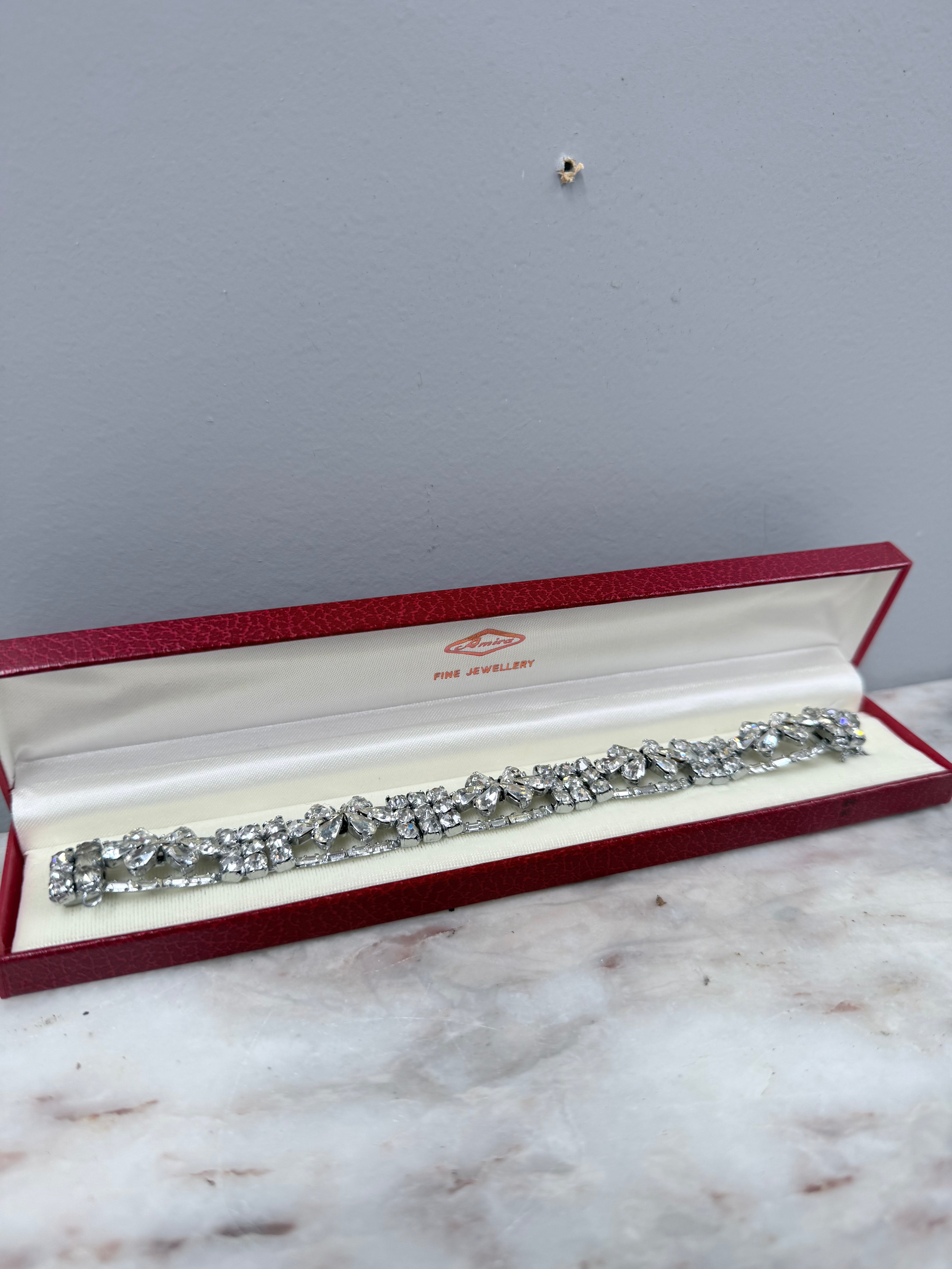 Vintage Rhinestone Crystal Bracelet | Antique & Vintage | Moonee Ponds Antiques | Australia Wide Delivery
