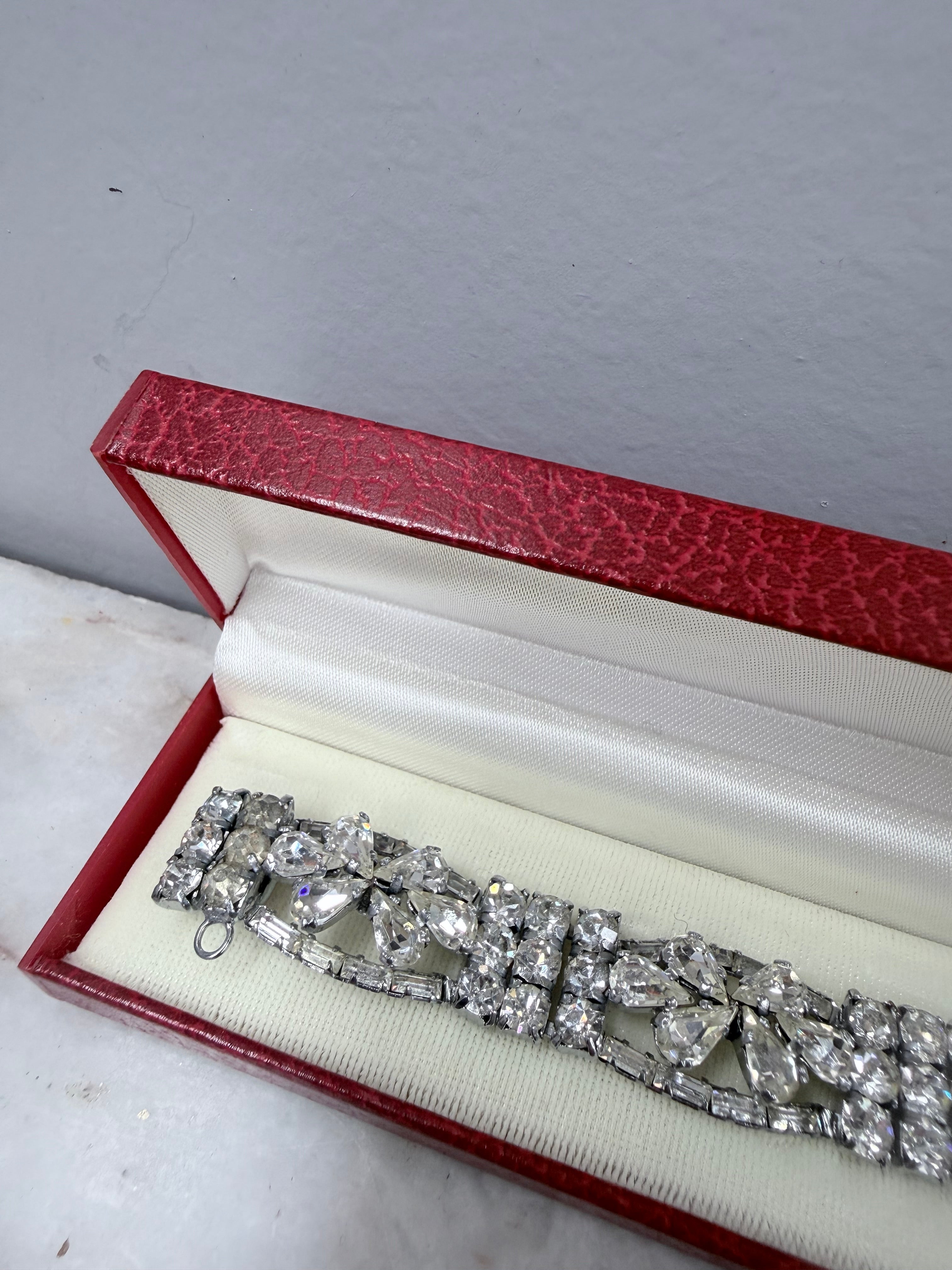 Vintage Rhinestone Crystal Bracelet | Antique & Vintage | Moonee Ponds Antiques | Australia Wide Delivery