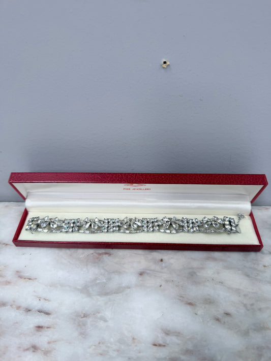 Vintage Rhinestone Crystal Bracelet