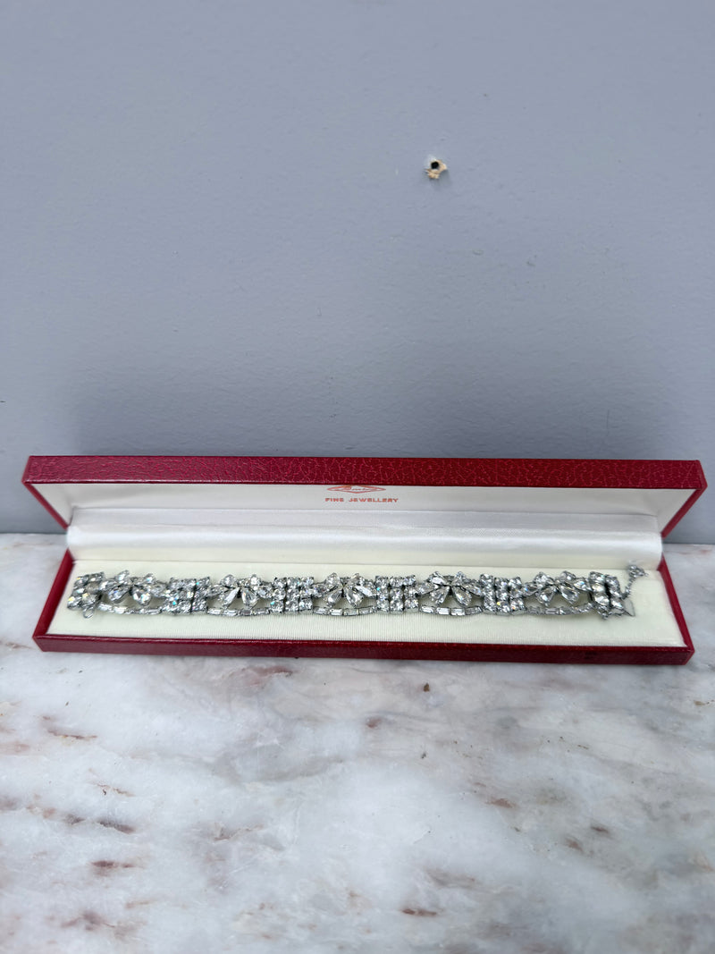 Vintage Rhinestone Crystal Bracelet
