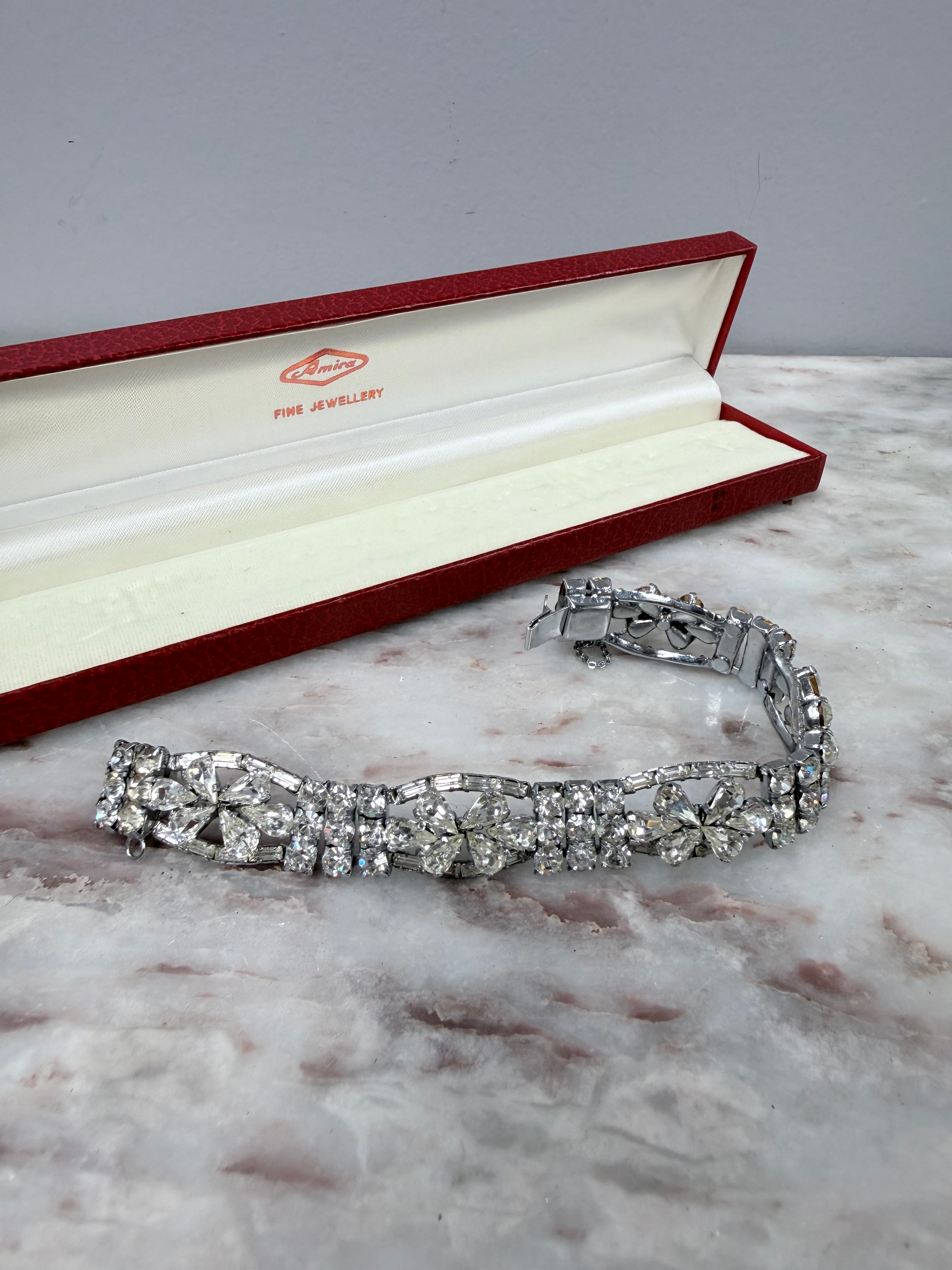 Vintage Rhinestone Crystal Bracelet | Antique & Vintage | Moonee Ponds Antiques | Australia Wide Delivery
