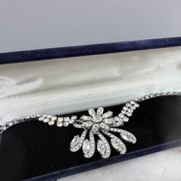 Lovely Vintage 1940's Rhinestone Necklace