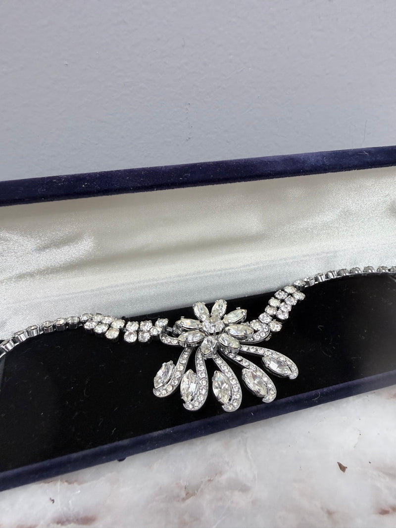 Lovely Vintage 1940's Rhinestone Necklace