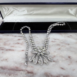 Lovely Vintage 1940's Rhinestone Necklace
