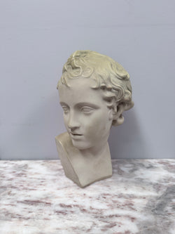 Beautiful Bust of Eros In French Glazed Terracotta | Antique & Vintage | Moonee Ponds Antiques | Australia Wide Delivery