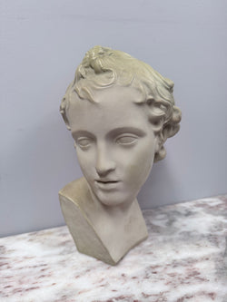 Beautiful Bust of Eros In French Glazed Terracotta | Antique & Vintage | Moonee Ponds Antiques | Australia Wide Delivery