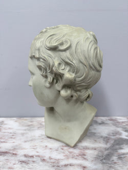 Beautiful Bust of Eros In French Glazed Terracotta | Antique & Vintage | Moonee Ponds Antiques | Australia Wide Delivery