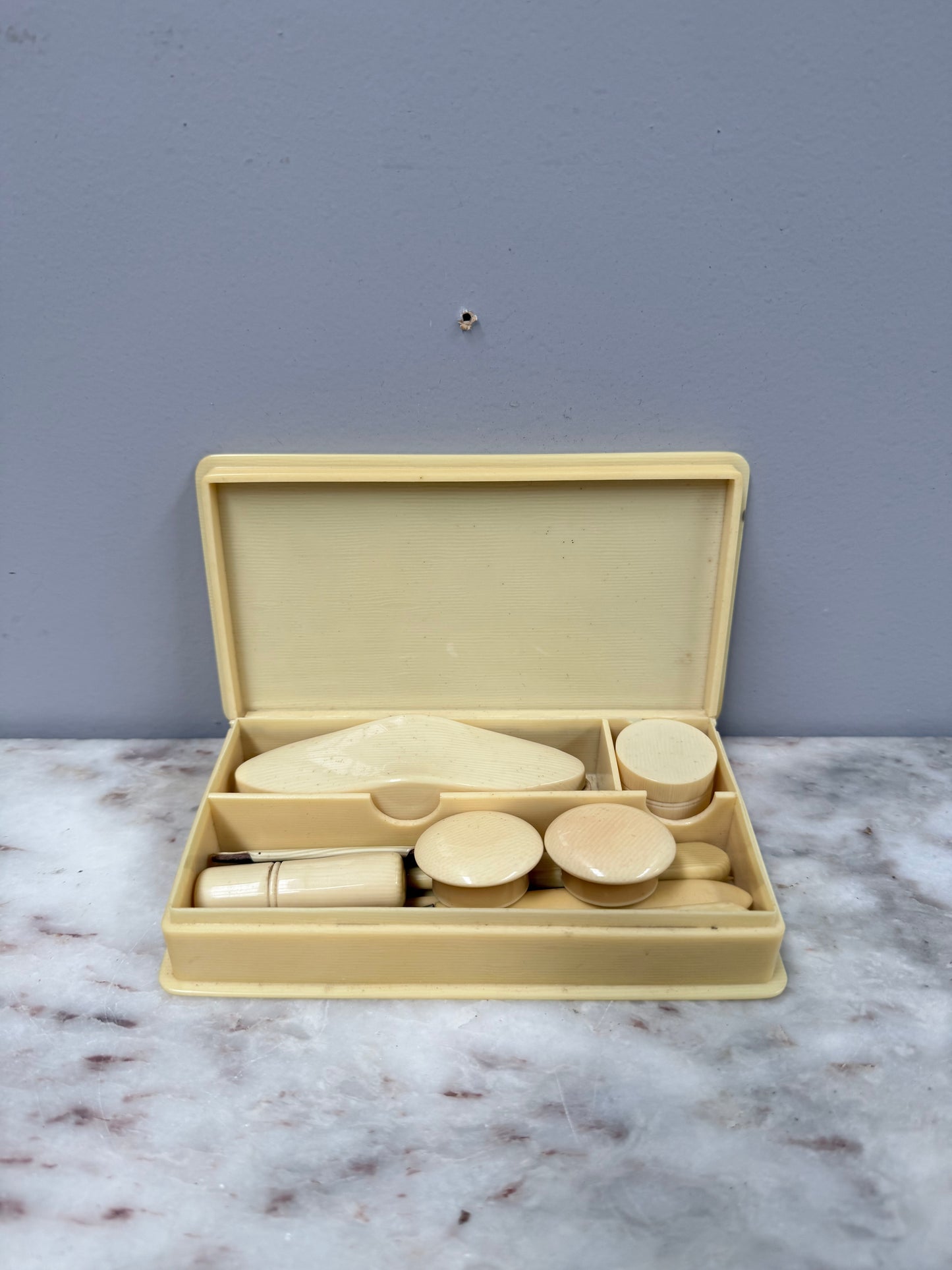 Vintage Xylonite Manicure Dressing Table Set