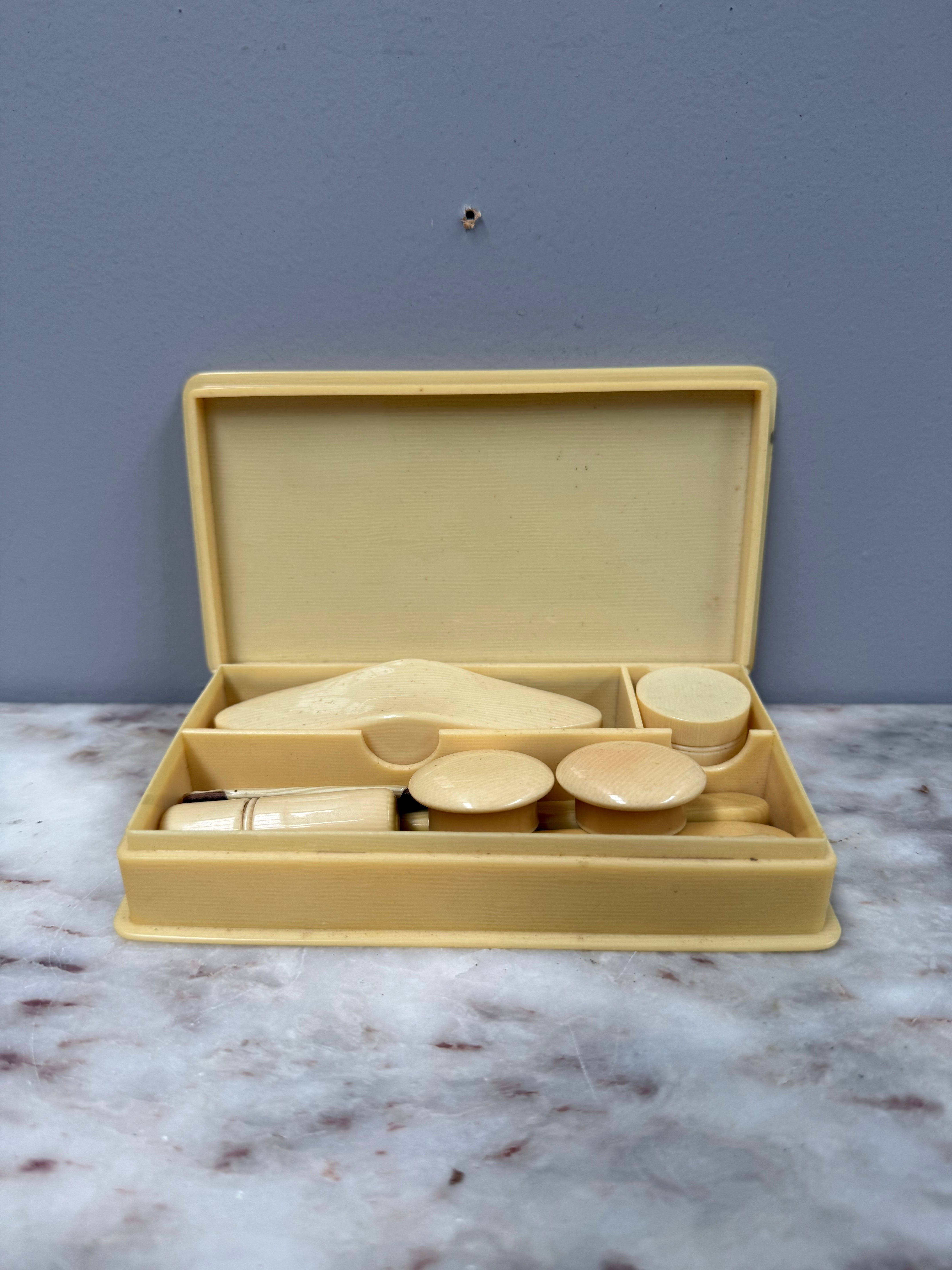 Vintage Xylonite Manicure Dressing Table Set | Antique & Vintage | Moonee Ponds Antiques | Australia Wide Delivery