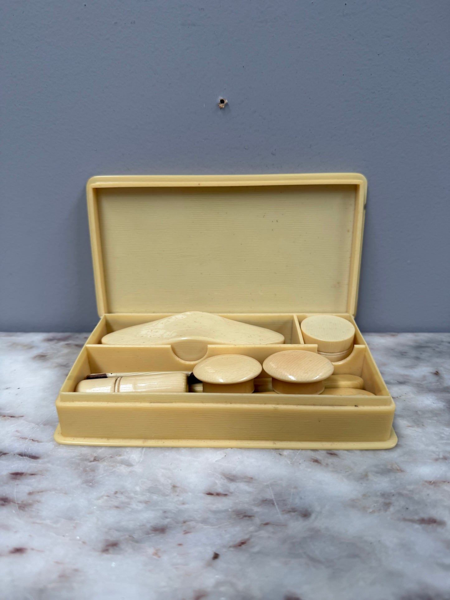 Vintage Xylonite Manicure Dressing Table Set