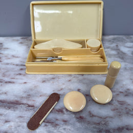 Vintage Xylonite Manicure Dressing Table Set