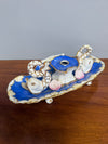 Very Rare French Porcelain Inkwell - Dolphins On Shells | Antique & Vintage | Moonee Ponds Antiques | Australia Wide Delivery