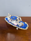 Very Rare French Porcelain Inkwell - Dolphins On Shells | Antique & Vintage | Moonee Ponds Antiques | Australia Wide Delivery
