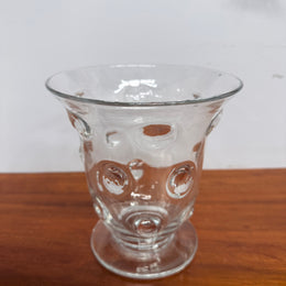 Vintage Mid Century Webb England Bulls Eye Crystal Vase