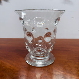 Vintage Mid Century Webb England Bulls Eye Crystal Vase