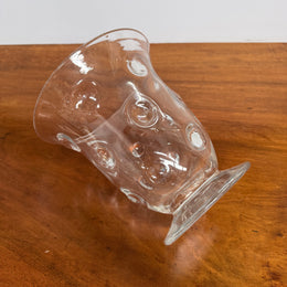 Vintage Mid Century Webb England Bulls Eye Crystal Vase