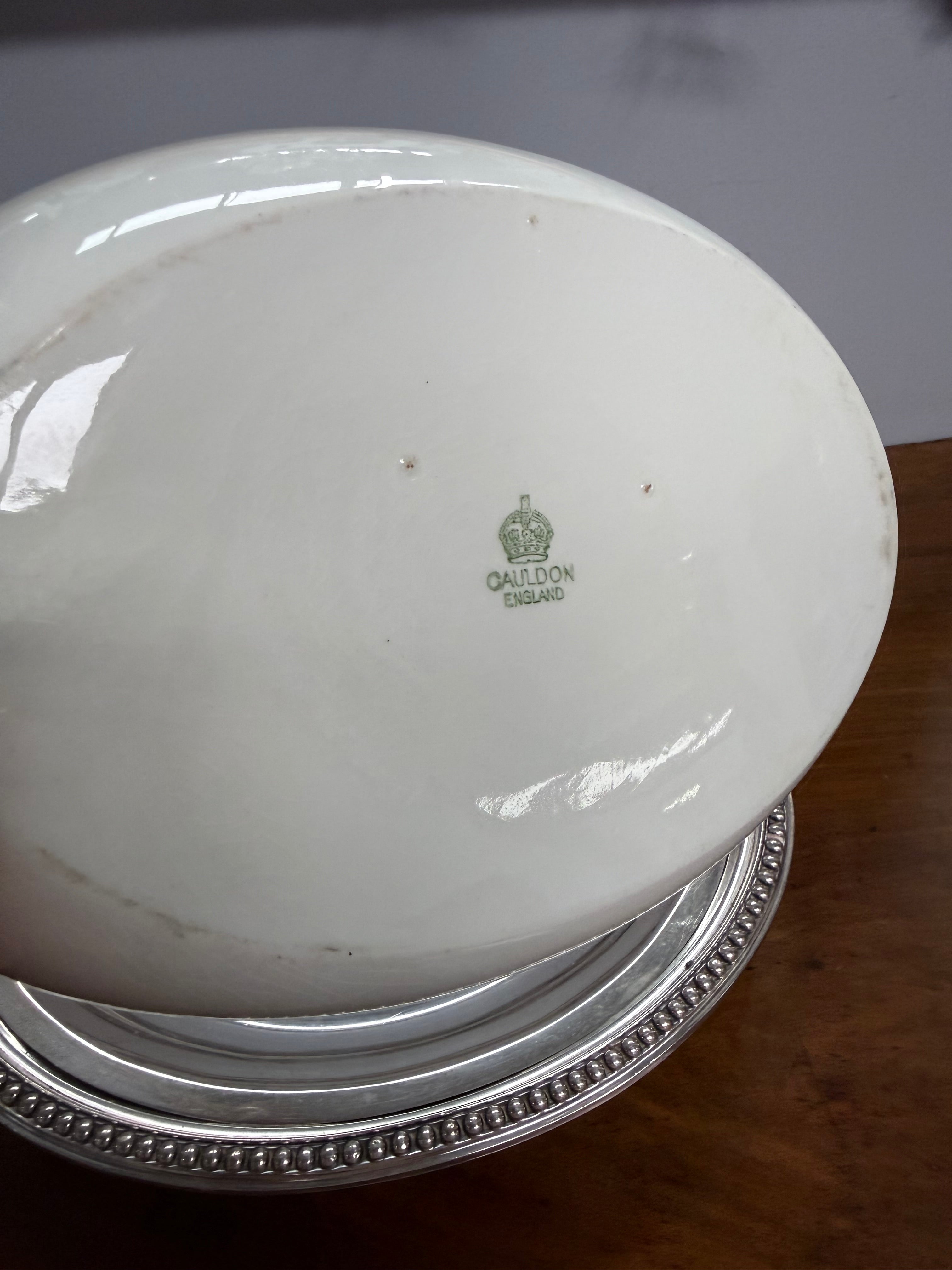 Antique English Heavy Quality Silver Plate Serving Dish & Cover | Antique & Vintage | Moonee Ponds Antiques | Australia Wide
