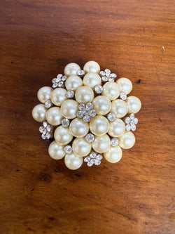 Vintage Pearl & Rhinestone Brooch | Antique & Vintage | Moonee Ponds Antiques | Australia Wide Delivery