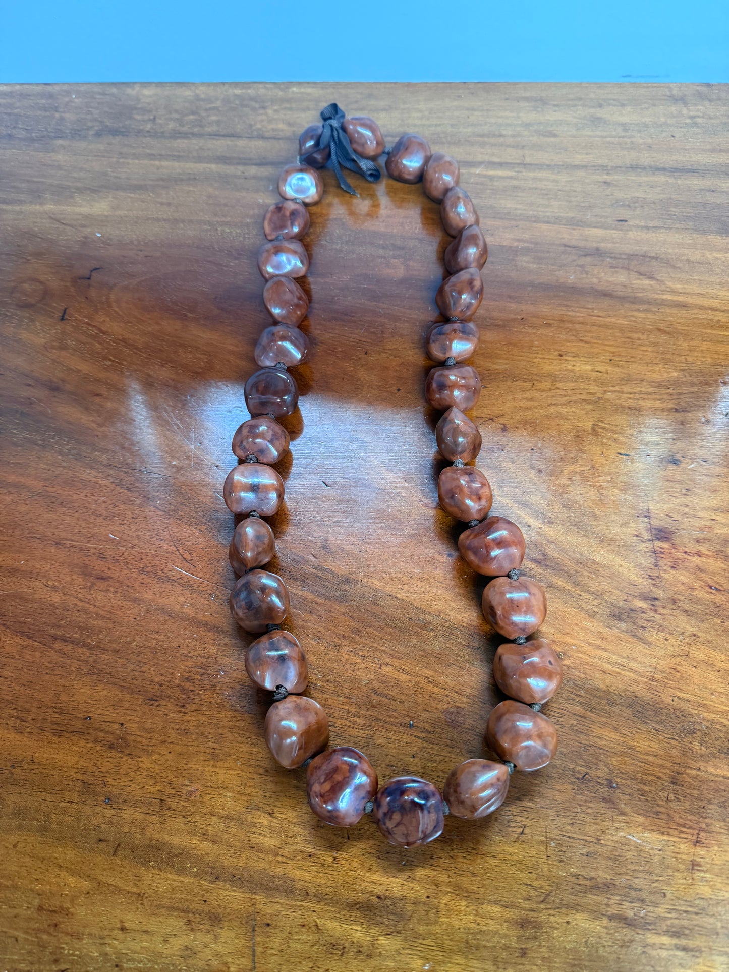 Vintage Kukui Nut Lei Necklace Nut Necklace