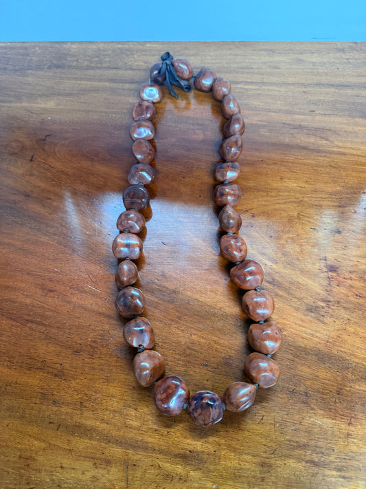 Vintage Kukui Nut Lei Necklace Nut Necklace