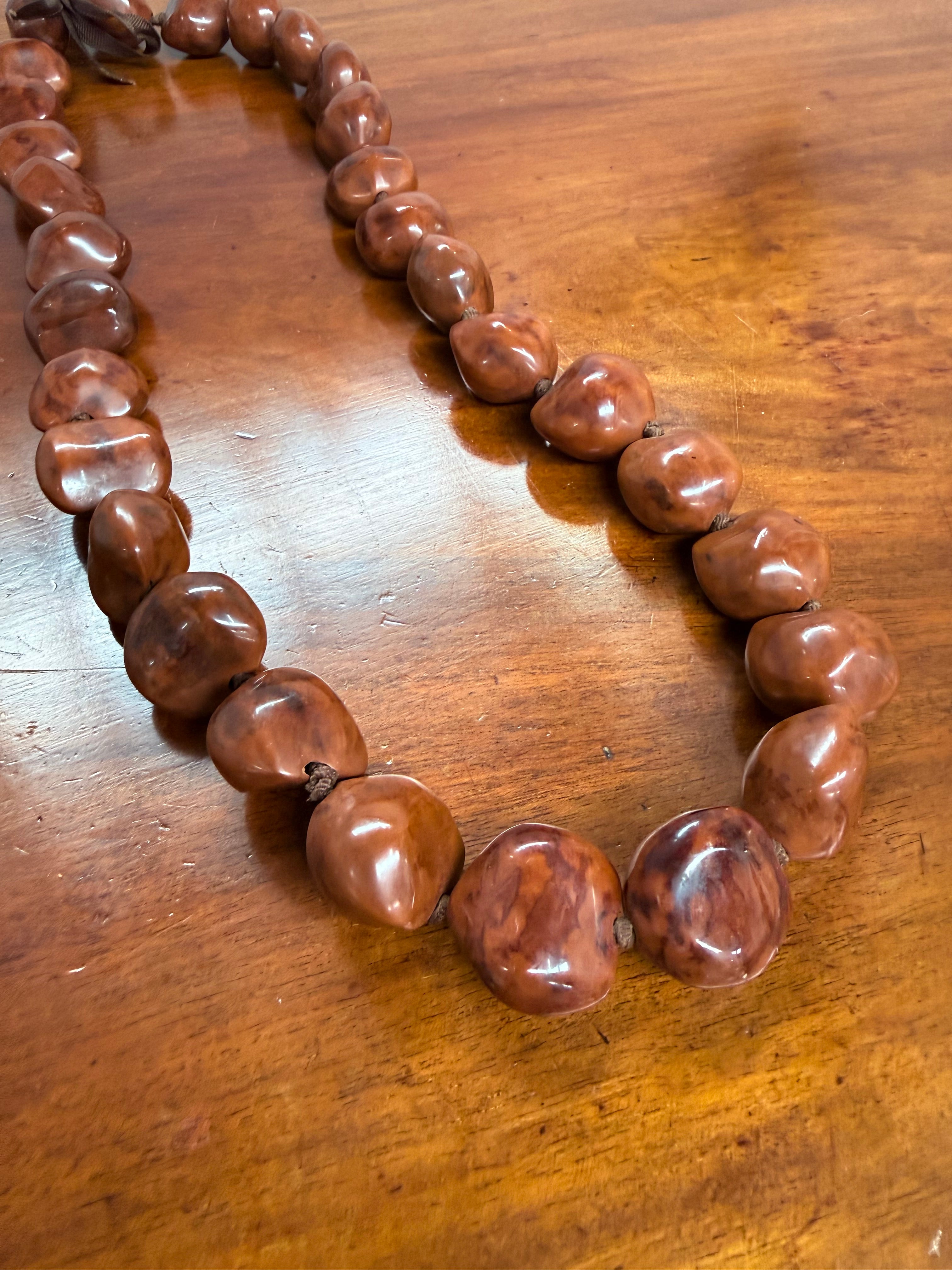 Vintage Kukui Nut Lei Necklace Nut Necklace | Antique & Vintage | Moonee Ponds Antiques | Australia Wide Delivery