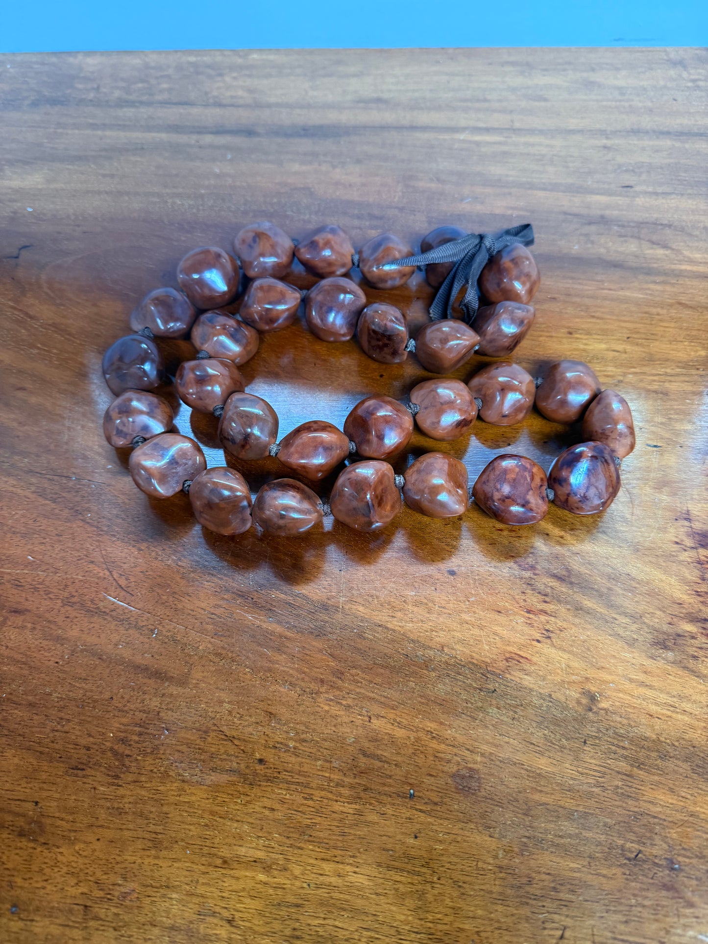 Vintage Kukui Nut Lei Necklace Nut Necklace