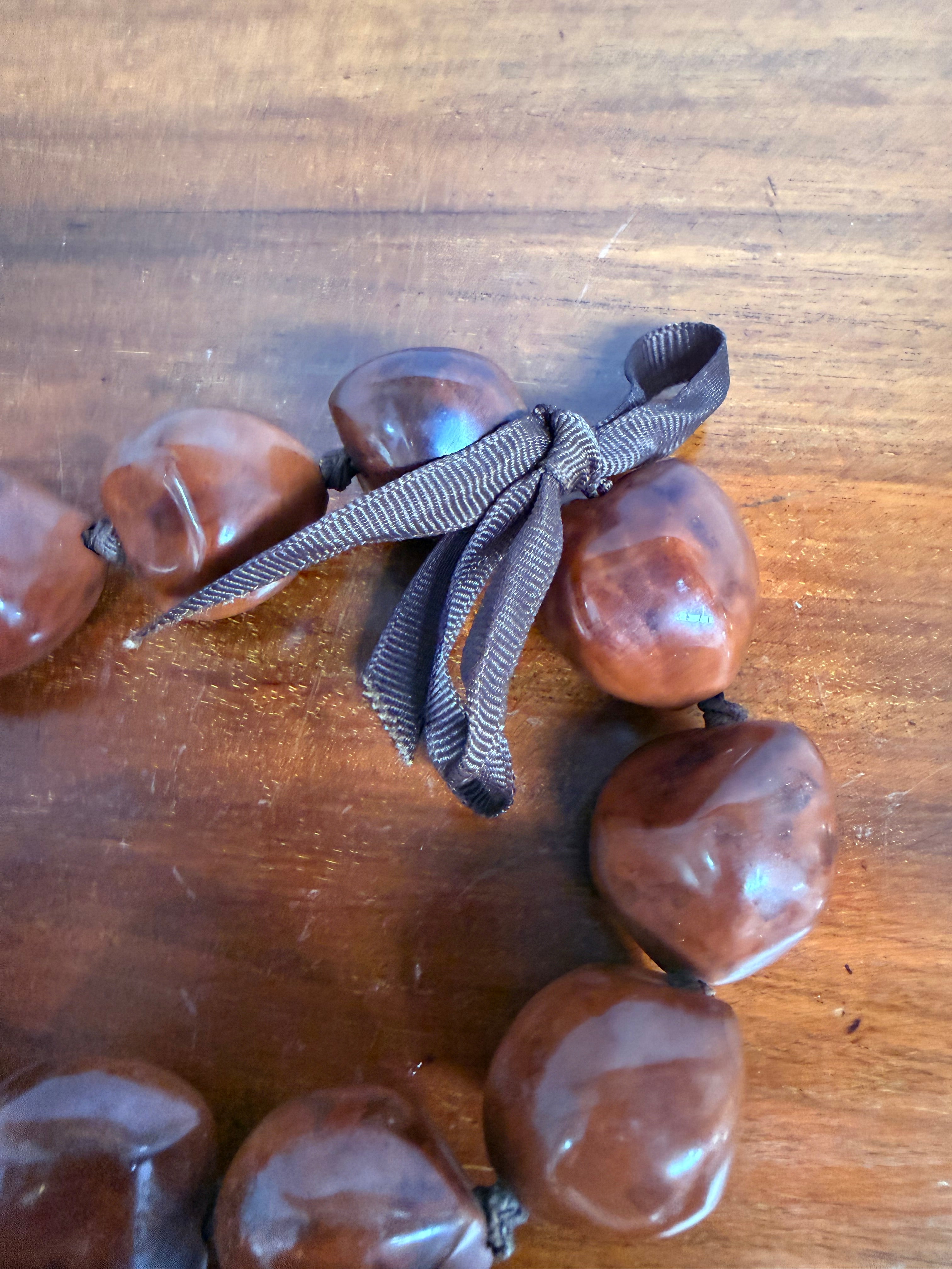 Vintage Kukui Nut Lei Necklace Nut Necklace | Antique & Vintage | Moonee Ponds Antiques | Australia Wide Delivery