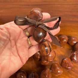 Vintage Kukui Nut Lei Necklace Nut Necklace