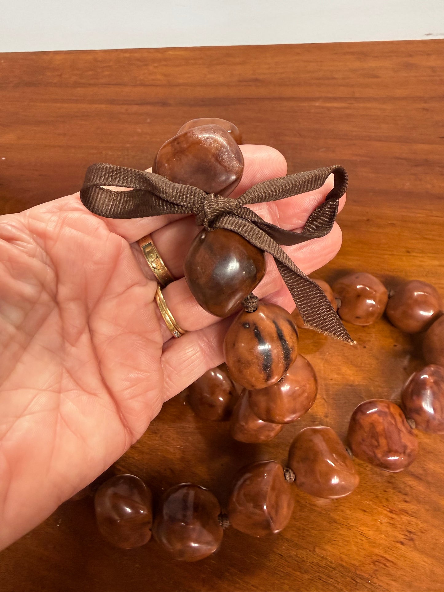 Vintage Kukui Nut Lei Necklace Nut Necklace