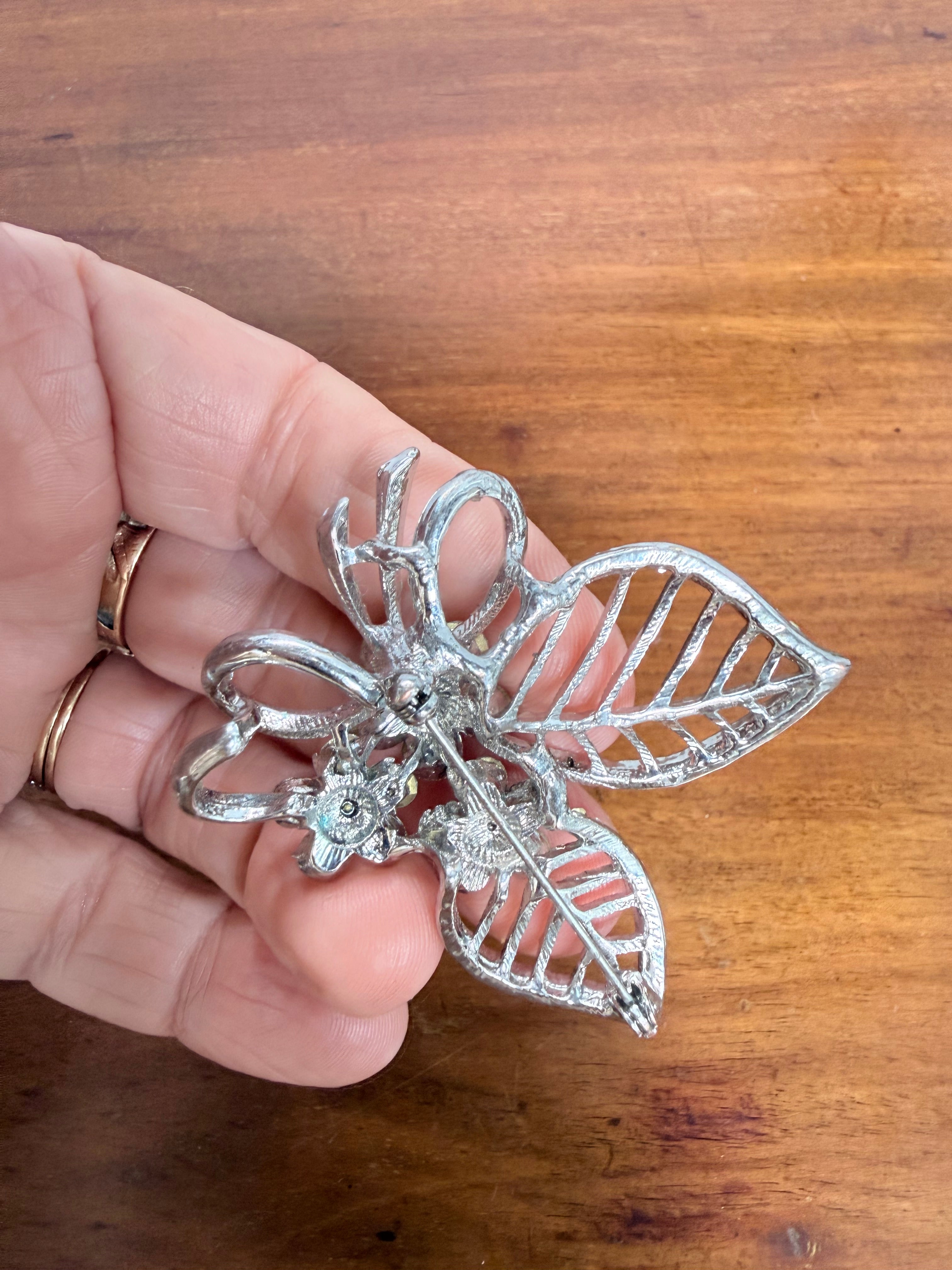 Vintage Rhinestone Crystal Brooch | Antique & Vintage | Moonee Ponds Antiques | Australia Wide