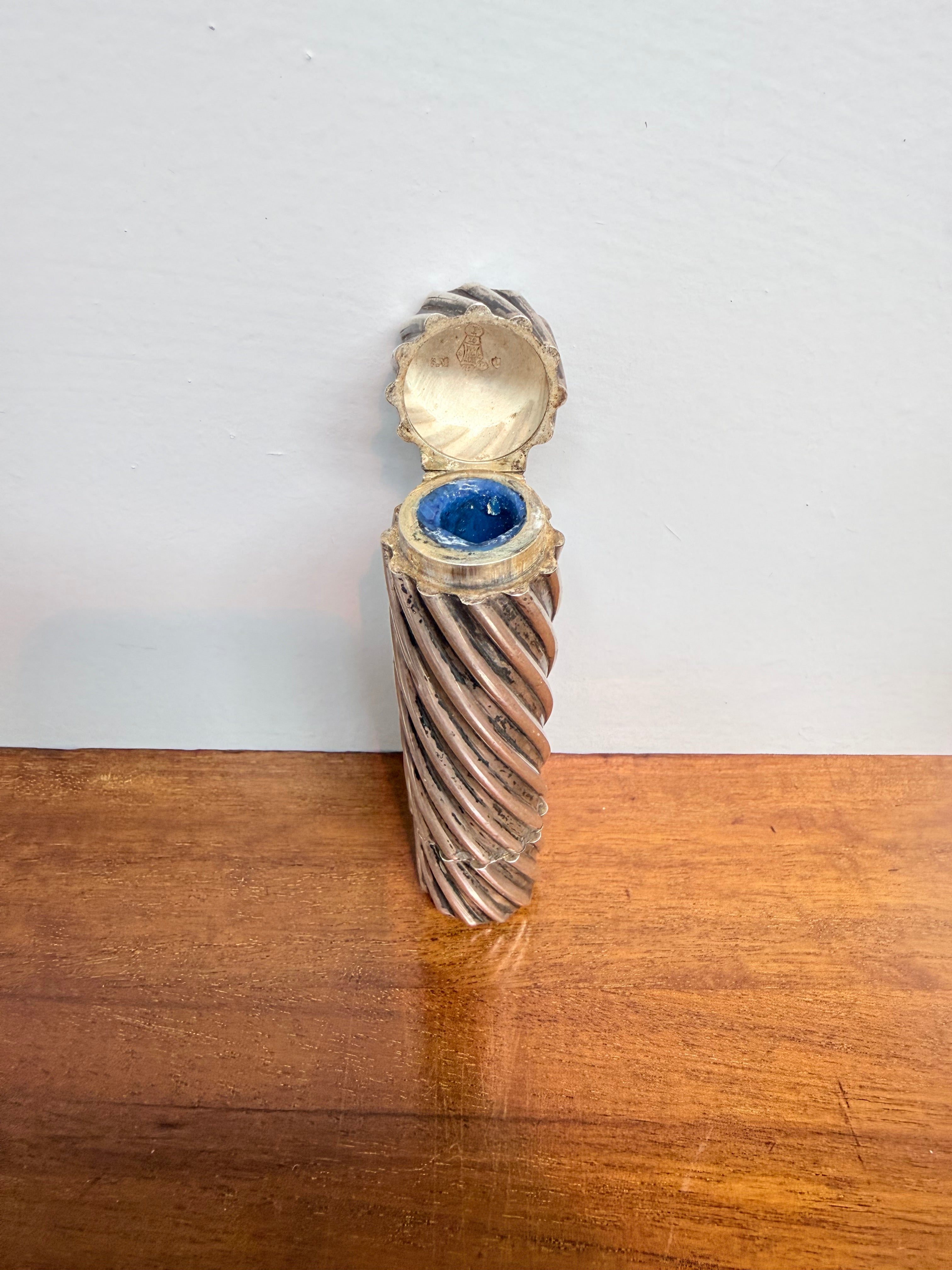 Highly Collectible "Sampson Mordant" Double Ended Spiral Sterling Silver Scent Bottle | Antique & Vintage | Moonee Ponds Antiques | Australia Wide