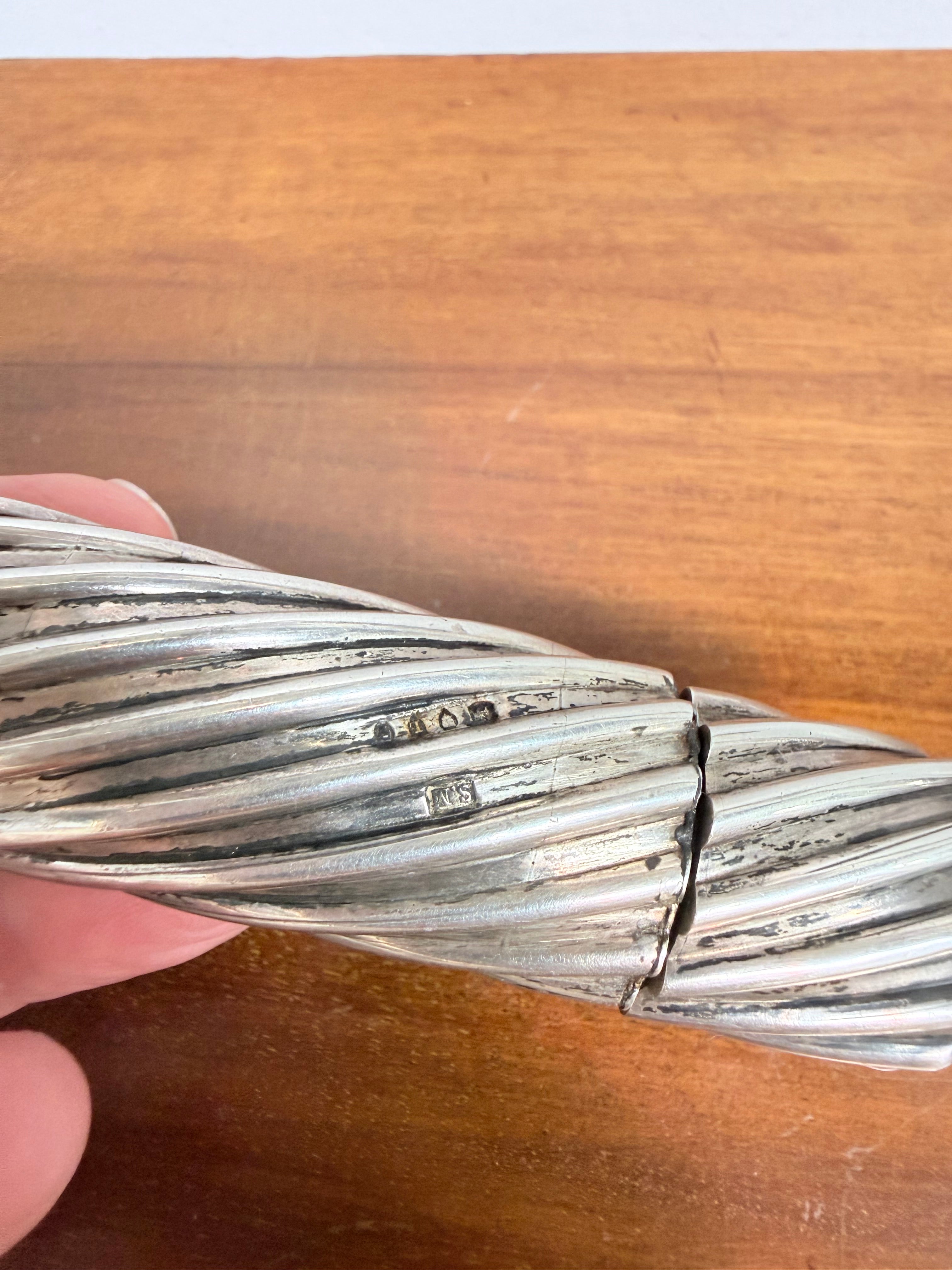 Highly Collectible "Sampson Mordant" Double Ended Spiral Sterling Silver Scent Bottle | Antique & Vintage | Moonee Ponds Antiques | Australia Wide