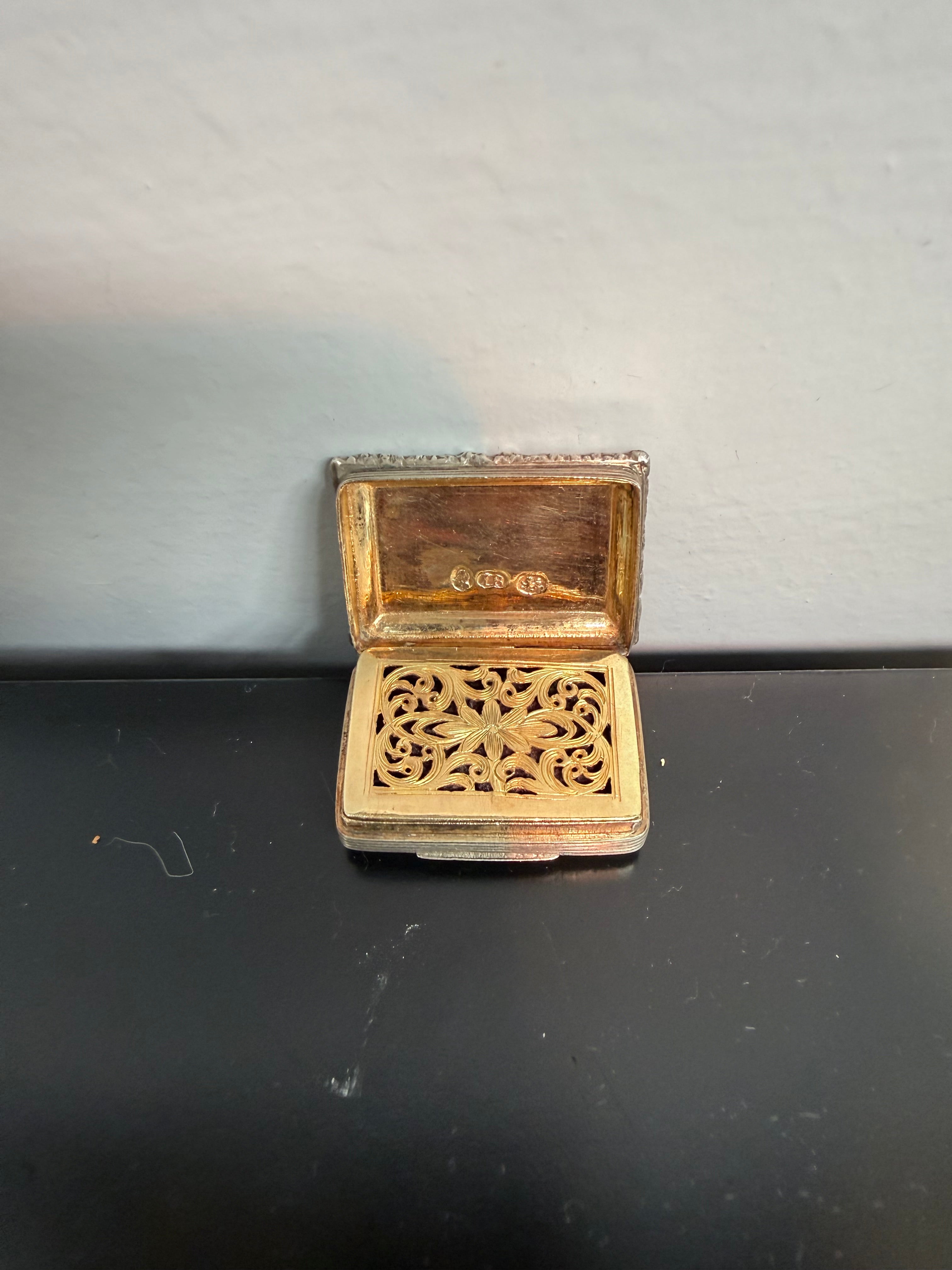 George IV Silver & Gold (22ct) Vinaigrette