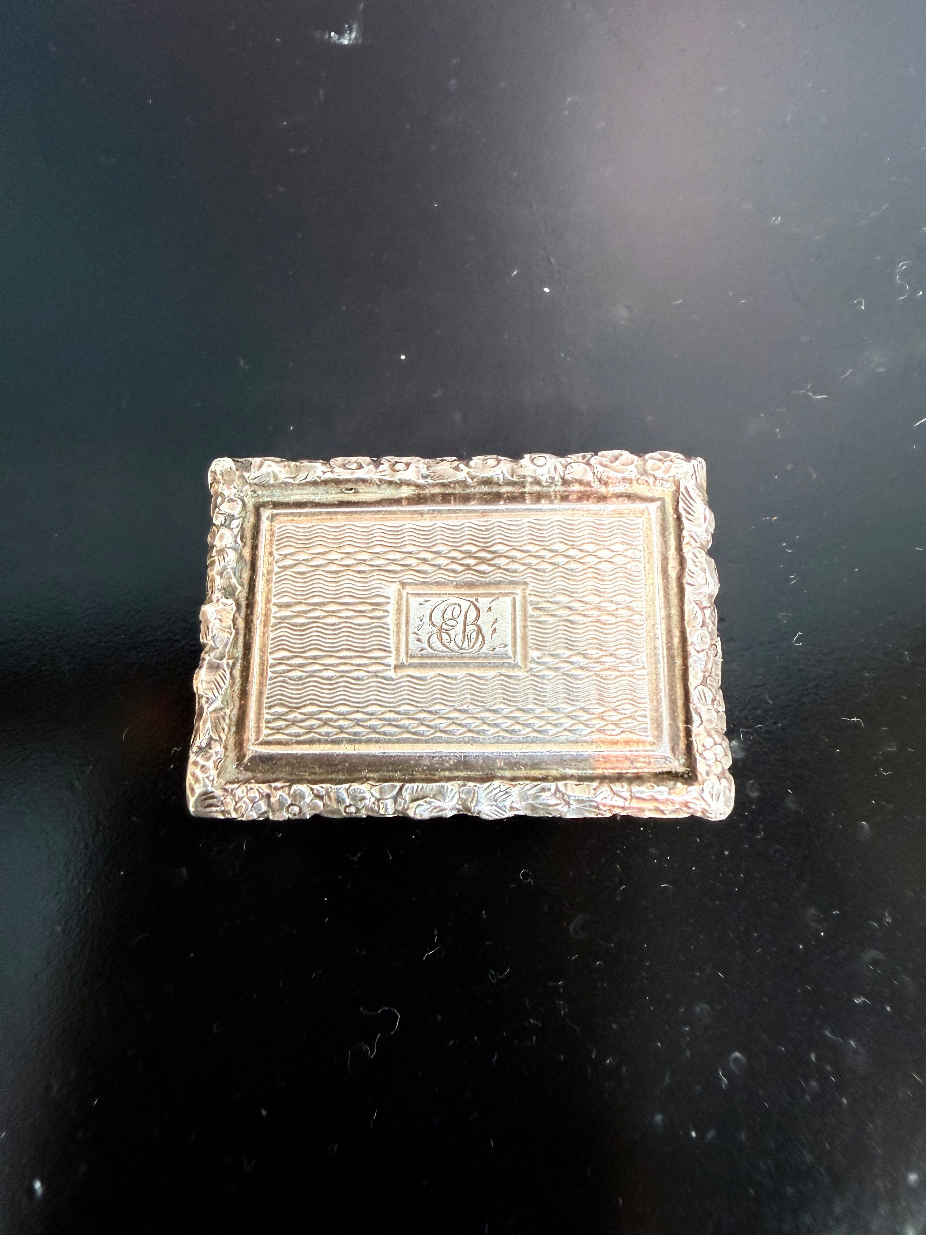 George IV Silver & Gold (22ct) Vinaigrette | Antique & Vintage | Moonee Ponds Antiques | Australia Wide Delivery