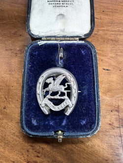 British C1911 "The Buffs" Silver Sweetheart Brooch - Hallmarked | Antique & Vintage | Moonee Ponds Antiques | Australia Wide Delivery