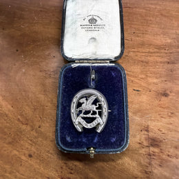 British C1911 "The Buffs" Silver Sweetheart Brooch - Hallmarked