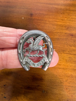 British C1911 "The Buffs" Silver Sweetheart Brooch - Hallmarked | Antique & Vintage | Moonee Ponds Antiques | Australia Wide Delivery