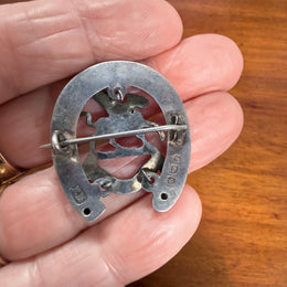 British C1911 "The Buffs" Silver Sweetheart Brooch - Hallmarked