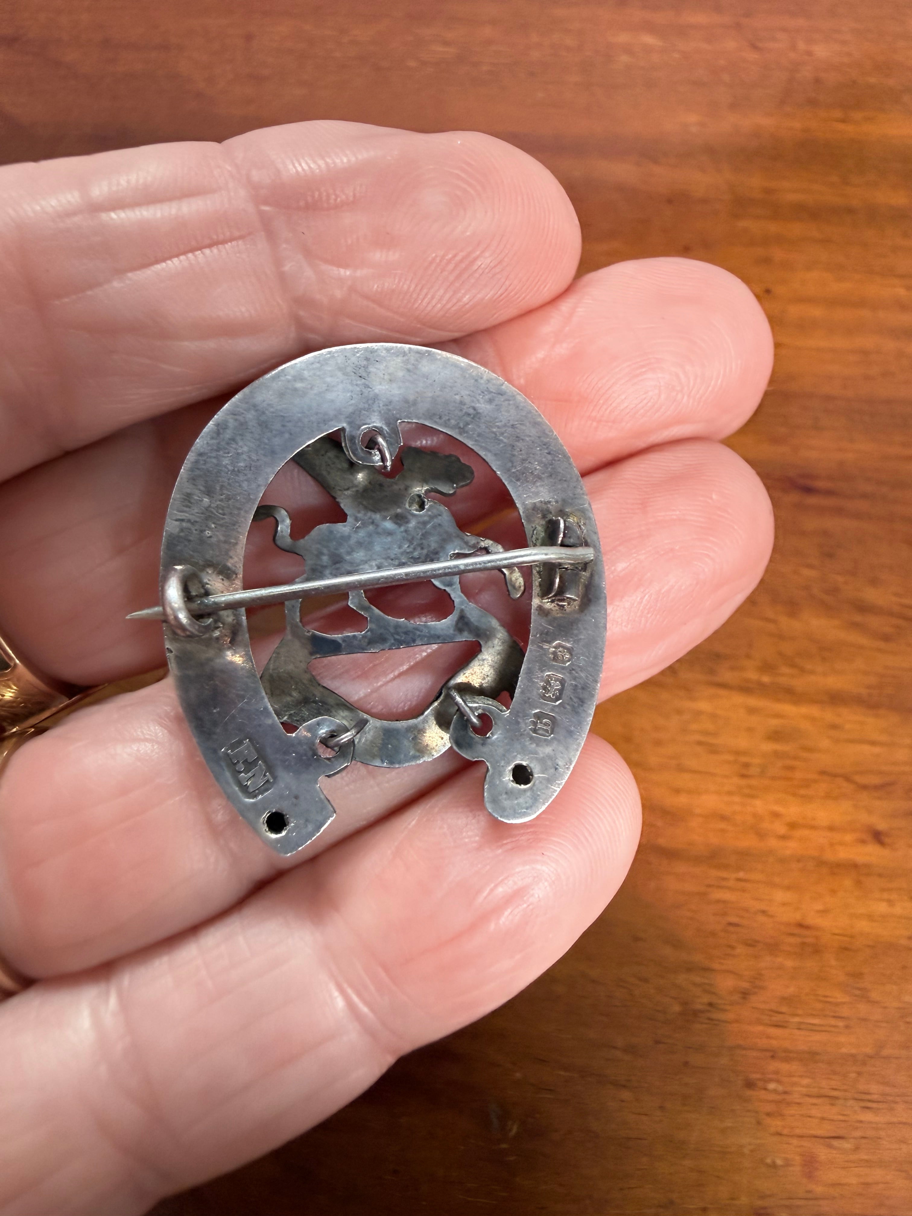 British C1911 "The Buffs" Silver Sweetheart Brooch - Hallmarked | Antique & Vintage | Moonee Ponds Antiques | Australia Wide