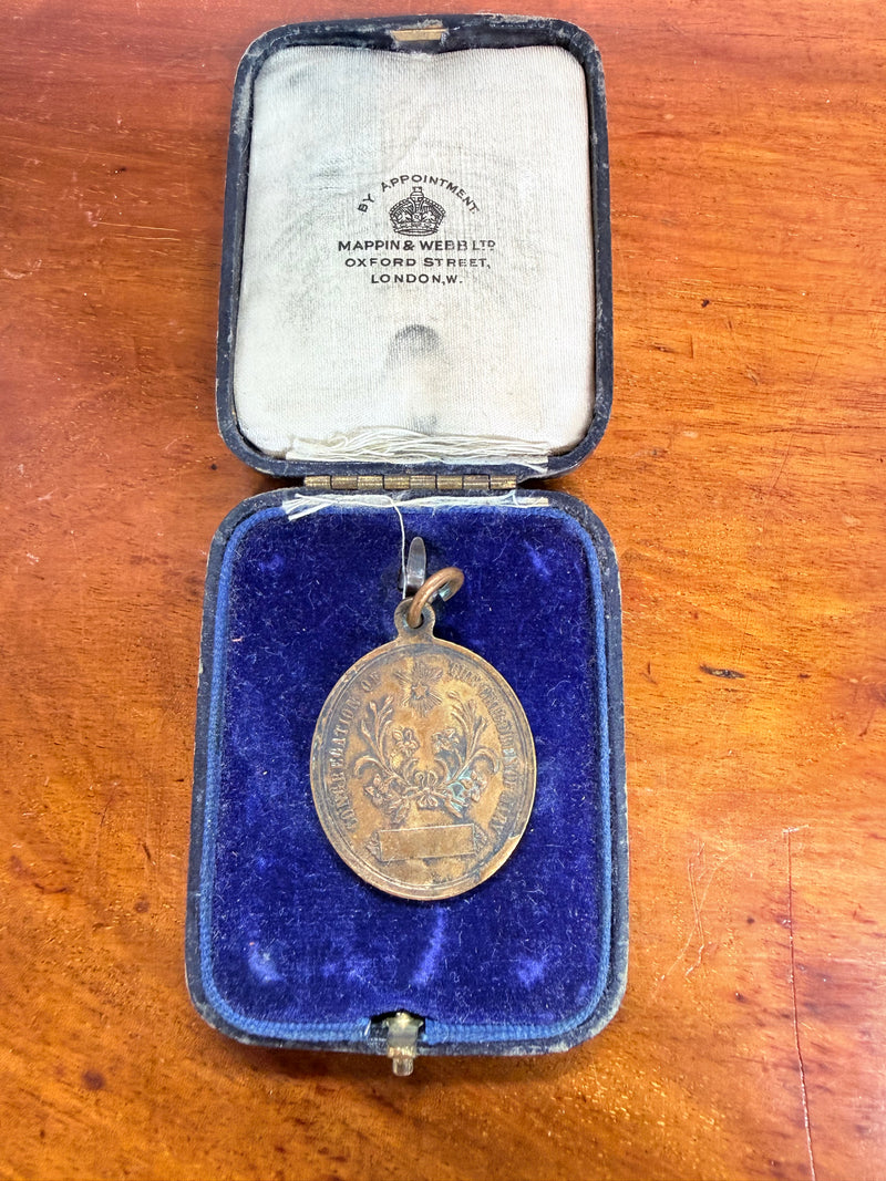 Large Antique Holy Family Pendant
