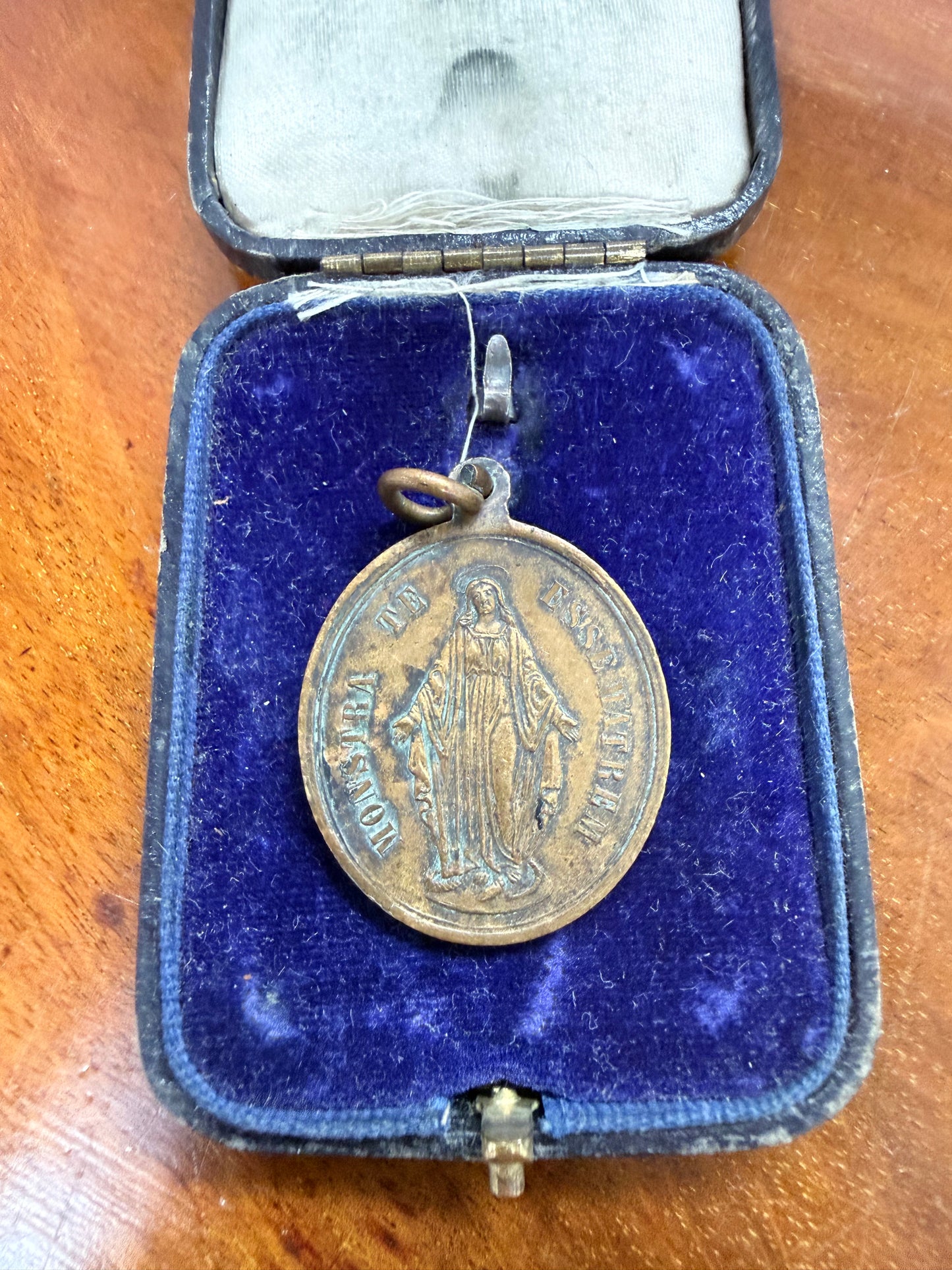 Large Antique Holy Family Pendant