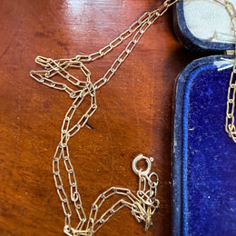 Edwardian 9ct Gold Silver Lined Amethyst Pendant & Chain