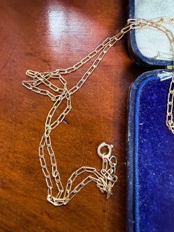 Edwardian 9ct Gold Silver Lined Amethyst Pendant & Chain | Antique & Vintage | Moonee Ponds Antiques | Australia Wide Delivery