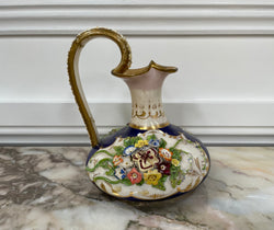 Bloor Derby Jug with Flowers In Relief | Antique & Vintage | Moonee Ponds Antiques | Australia Wide Delivery