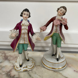 Pair of Male Dresden Figurines