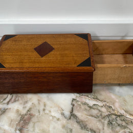 Vintage Mahogany, Walnut and Cedar Box